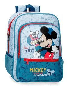 MOCHILA ESCOLAR MICKEY ROAD TRIP 38CM ADAPT.