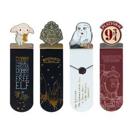 SET DE 4 MARCAPAGINAS HARRY POTTER