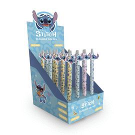EXPOSITOR 20 BOLIGRAFOS DE GEL BORRABLE STITCH TRO