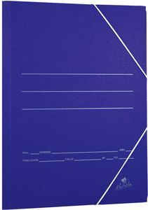 CARPETA Fº GOMAS SENCILLA 500GR CARTON AZUL