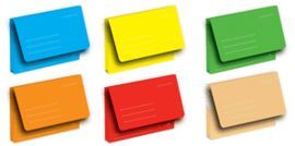 SUBCARPETA FOLIO CON BOLSILLO CARTULINA 250G AZUL