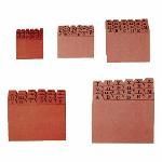 INDICE FICHEROS CARTON Nº4 CUERO A-Z 200X120MM