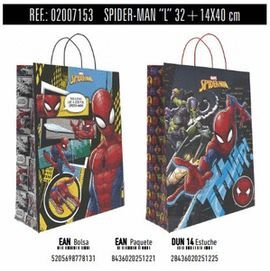 BOLSA REGALO PAPEL SPIDERMAN DISNEY 14X32X40 ASA R