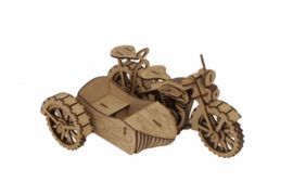 MAQUETA MOTO SIDECAR 3D 3PL D6
