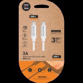 CABLE PD (USB-C). USB-C A USB-C BRAIDED NYLON 1M 3