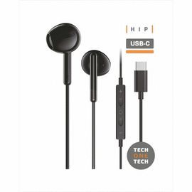 AURICULARES HIP NEGROS CON USB-C