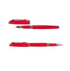 JUEGO BOLIGRAFO Y PLUMA PRIME ROJO