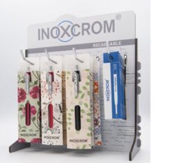 EXPOSITOR 24 BOLIGRAFOS INOXCROM CANVAS FANTASY +