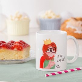 TAZA CERAMICA BLANCA 95MM SERIGRAFIADA Y LO SABES