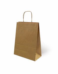 BOLSA KRAFT S 24+10X32 NATURAL VERJURADO