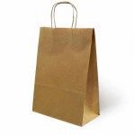 BOLSA KRAFT L 32+14X40 NATURAL VERJURADO