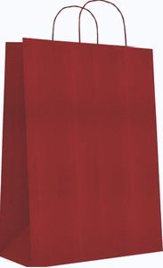 BOLSA KRAFT M 27+12X37 ROJO