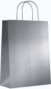 BOLSA KRAFT S 24+10X32 PLATA