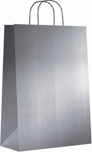 BOLSA KRAFT M 27+12X37 PLATA