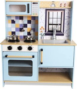COCINA DE MADERA 2 MODULOS CON ACCESORIOS