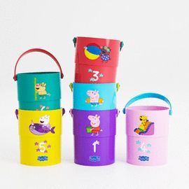 CUBOS APILABLES DE BAÑO PEPPA PIG