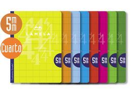 LIBRETA LAMELA 4º 50 HOJAS CUADROVIA 5MM