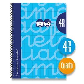 CUAD.4º LAMELA FORRADO C/4 MM AZUL