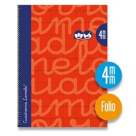 CUAD. Fº LAMELA FORRADO C/4 MM ROJO