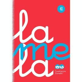 BLOC FOLIO PLASTIC CUADROVIA 4MM 80H 90GRS ROJO