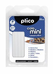 BLISTER 22 BARRITAS MINI COLA 8 MM DIAMETRO