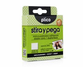 ADHESIVOS ESTIRA Y PEGA 500 MINI CUADRADOS DOBLE C