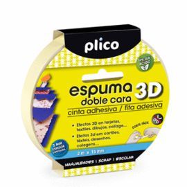 ESPUMA ADHESIVA DOBLE CARA 15MM X 2 M