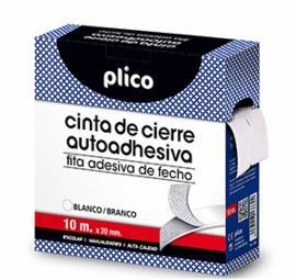 CREMALLERA TEXTIL AUTOADHESIVA 10M BLANCO