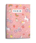 LIBRETA A5 80GR GRAPA ARCOIRIS CUADROS 4MM RUBIO
