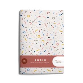LIBRETA A5 80GR PAUTA DOBLE 4MM RUBIO