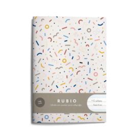 LIBRETA A5 80GR PAUTA MONTESSORI 8MM RUBIO