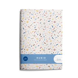 LIBRETA A4 80GR PAUTA MONTESSORI 3.5MM RUBIO