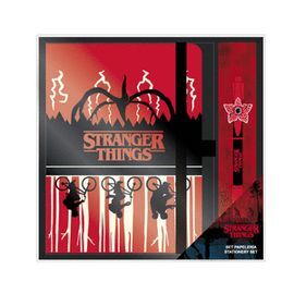 SET DE PAPELERIA + BOLIGRAFO STRANGER THINGS