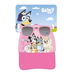 SET GORRA + GAFAS DE SOL BLUEY ROSA