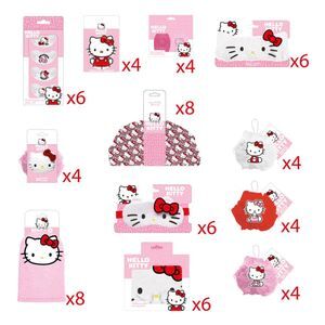 EXPOSITOR CUIDADO PERSONAL HELLO KITTY 64 PIEZAS