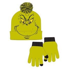 CONJUNTO 2 PIEZAS GORRO Y GUANTES THE GRINCH