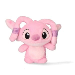 LLAVERO COLGANTE CLIP DE PELUCHE ANGEL STITCH ROSA