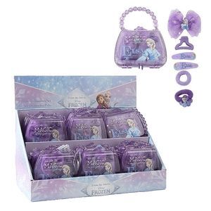 EXPOSITOR 12 SET BELLEZA BOLSITO FROZEN DISNEY