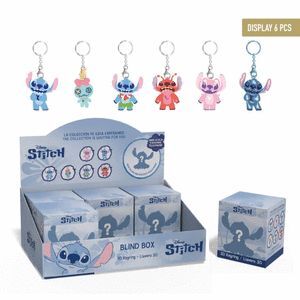 EXPOSITOR LLAVEROS STITCH CAJA SORPRESA 6 MOD. SUR