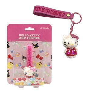 BLISTER LLAVERO FIGURA + ASA SILICONA HELLO KITTY