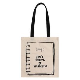 BOLSA TELA MR WONDERFUL DON T WORRY