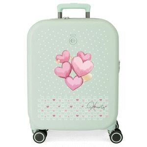 MALETA DE CABINA 55 CM ENSO HEARTS MENTA