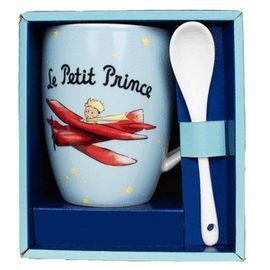 TAZA CON CUCHARA EN CAJA LPP AVIONES