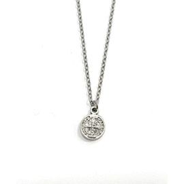 COLLAR SAN BENITO METAL 9MM BAÑO PLATA