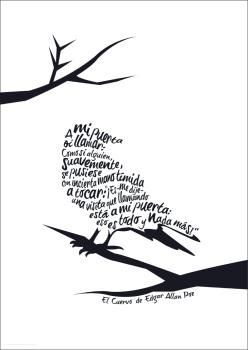 POSTER EL CUERVO EDGAR ALLAN POE AVENAUTA