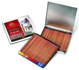 CAJA METALICA LAPIZ PASTEL. 48 COLORES