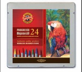CAJA METALICA PROGRESSO AQUARELL COLOR. 24 COLORES