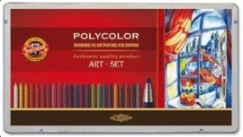 CAJA METALICA MINAS POLYCOLOR. 32 PIEZAS
