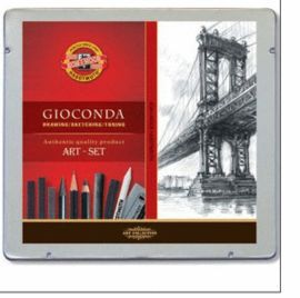 CAJA METALICA GIOCONDA ART. SURTIDO 24 PIEZAS