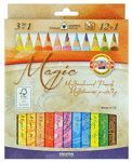 LAPIZ MAGIC JUMBO TRIANGULAR 12 + 1 COLORES SURTID